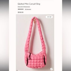 Free People Quilted Mini Carryall